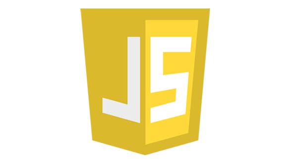 Javascript programming language logo with a yellow logo featuring the visible letters 'J' and 'S'