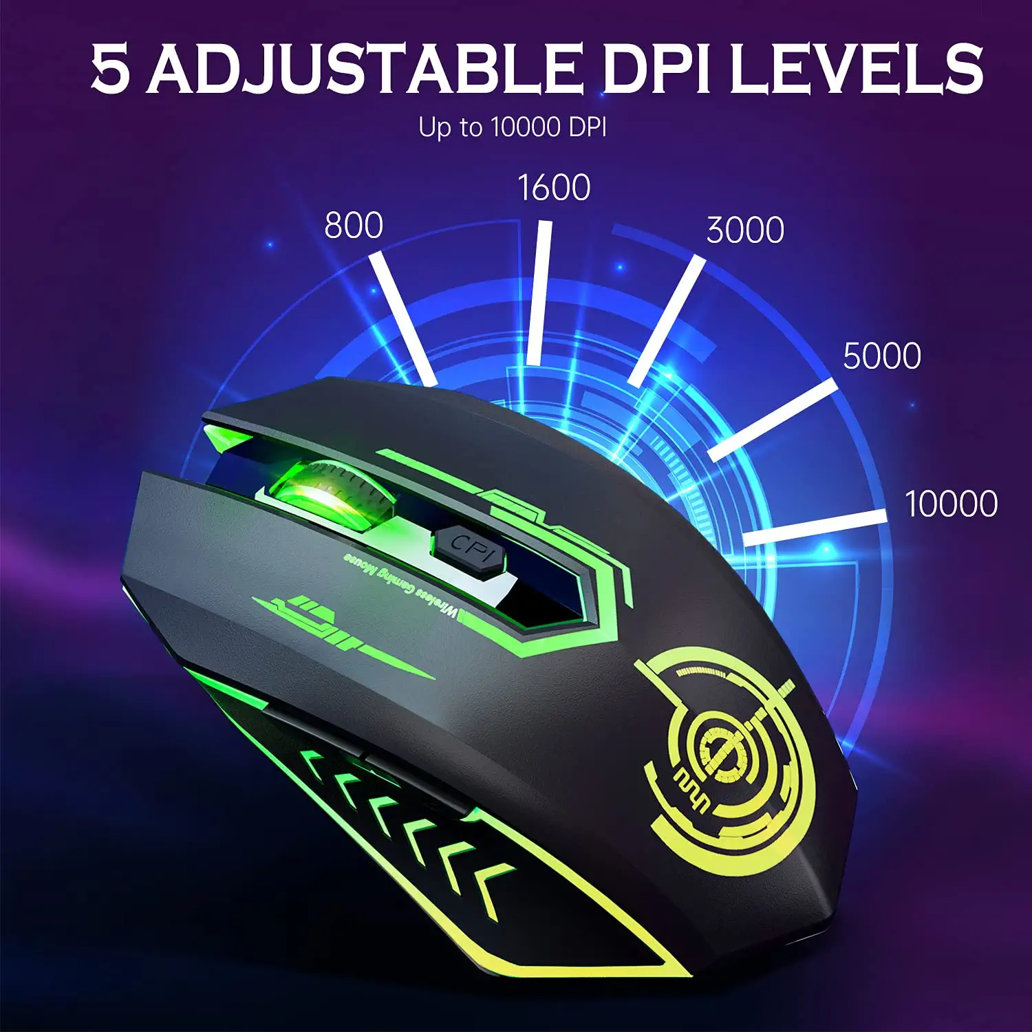 A gaming mouse is a better option for gaming as they usually have a higher DPI and allow you to adjust DPI.