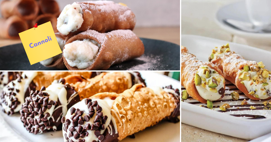 O doce italiano Cannoli.