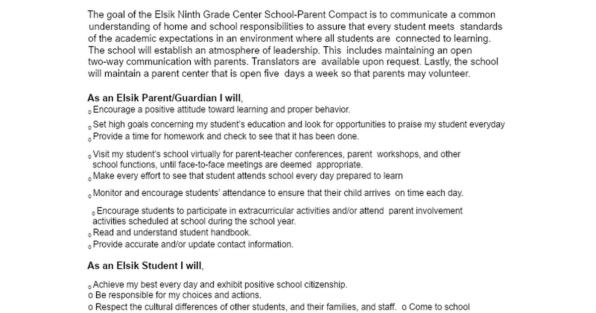ENGC Parent Compact 2021-22 (English/Spanish)