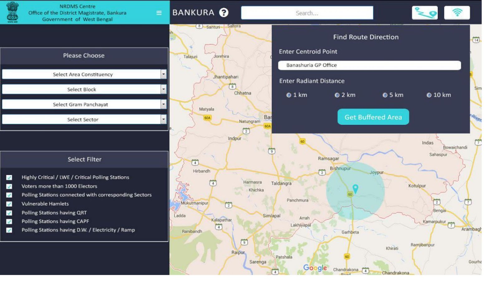 'Suraksha' User-Interface