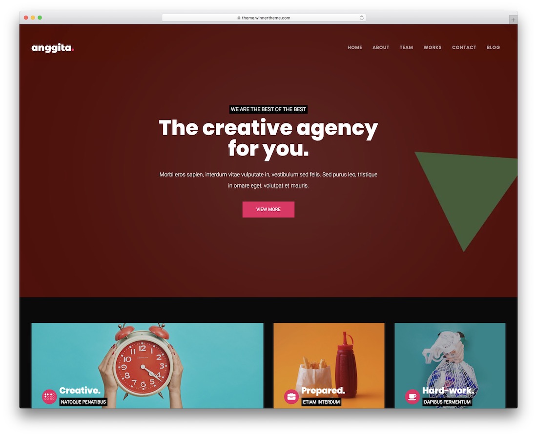 tema de wordpress de arte anggita