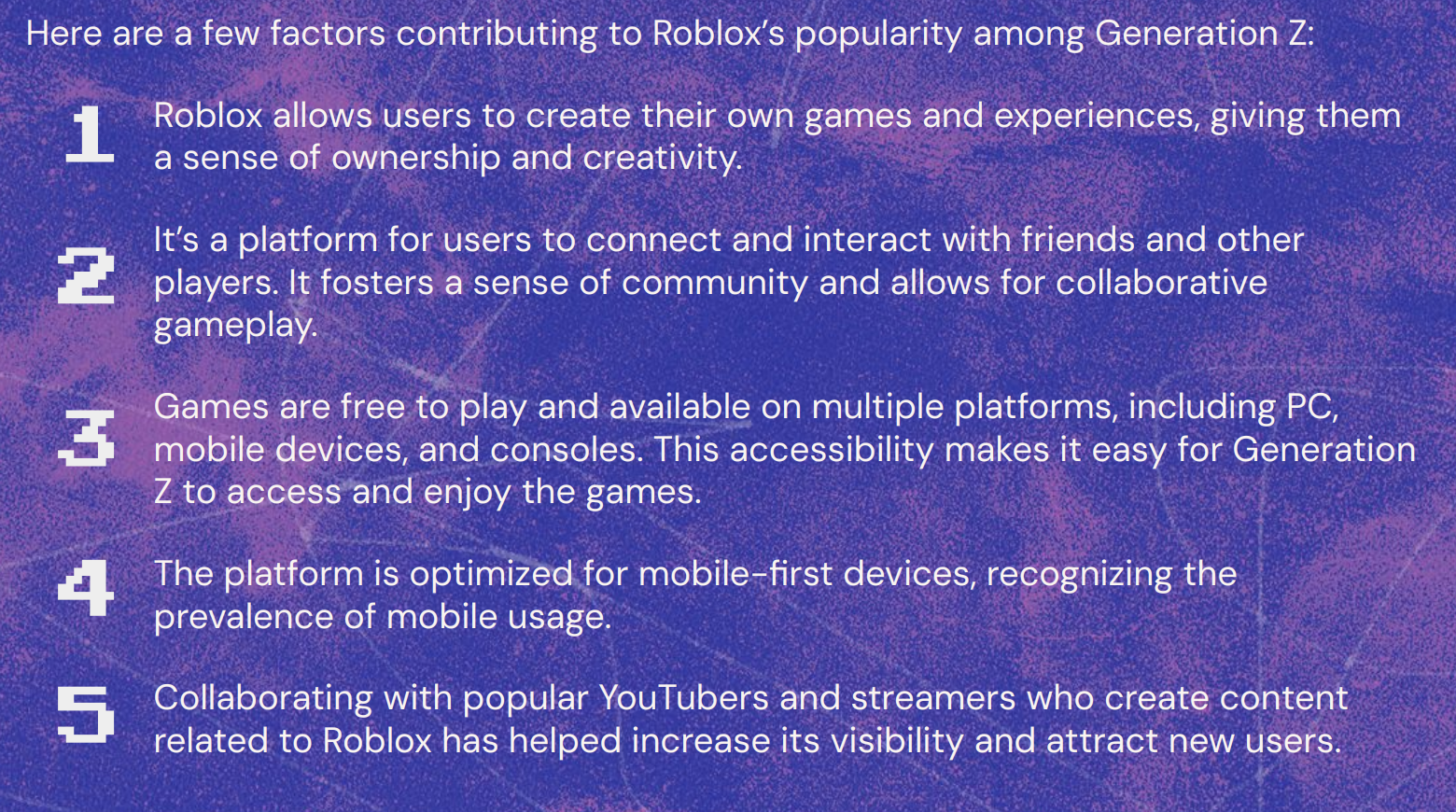 Roblox lessons for publishers