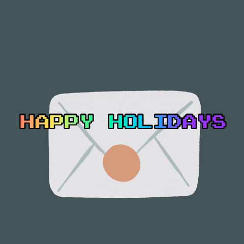 holiday animation project idea of a card opening