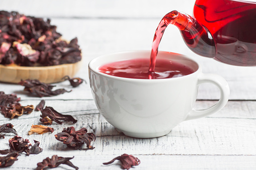 Hibiscus Bloom tea.