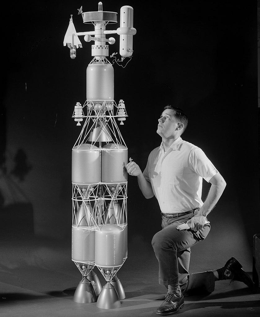 Модель трехступенчатой ядерной ракеты GRC,1964 | © NASA Glenn Research Center, USA. Нуклон под уклон
