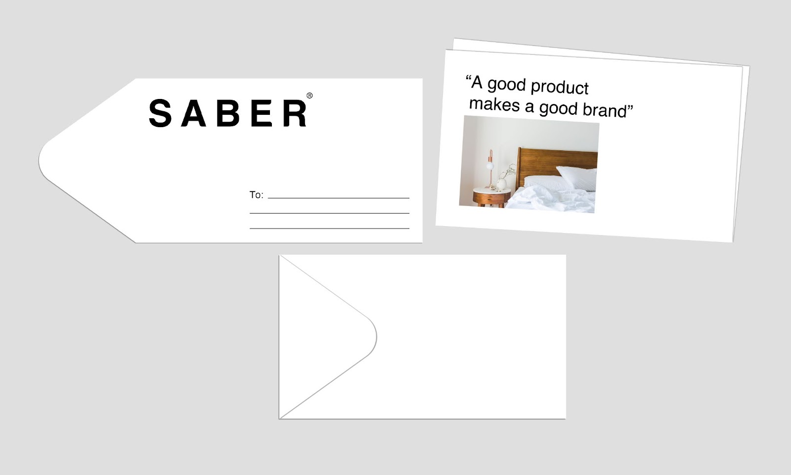 SABER's Striking Identity: Modern Branding in Black & White