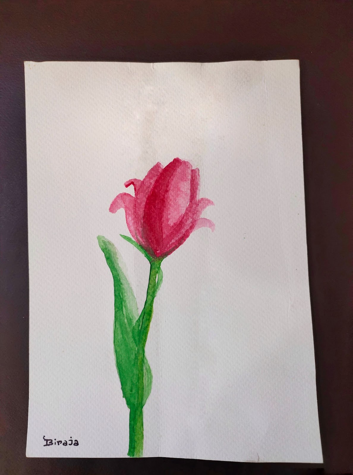 Watercolour painting - flower