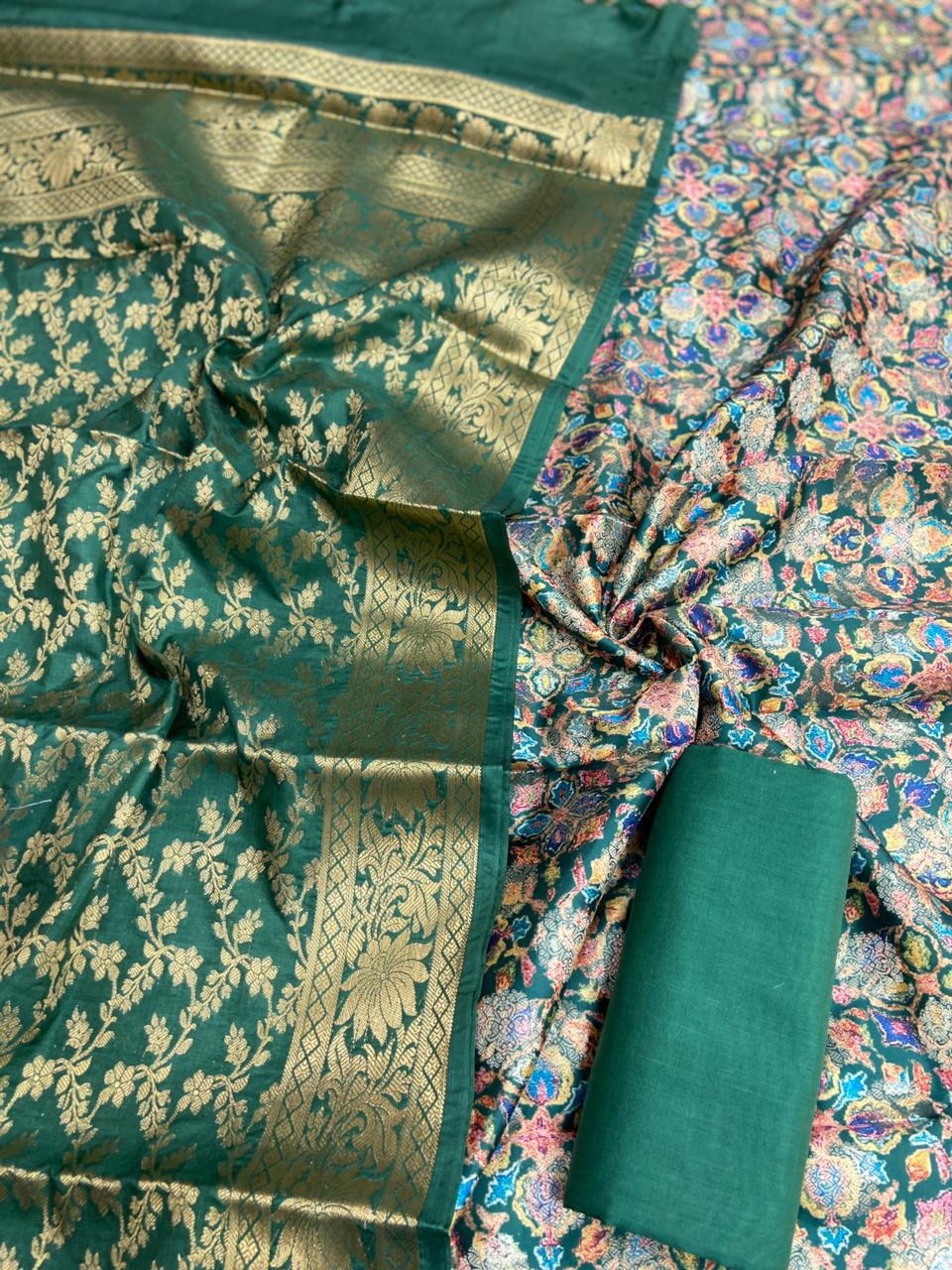 Banarasi Chanderi Silk Digital Printed Suits