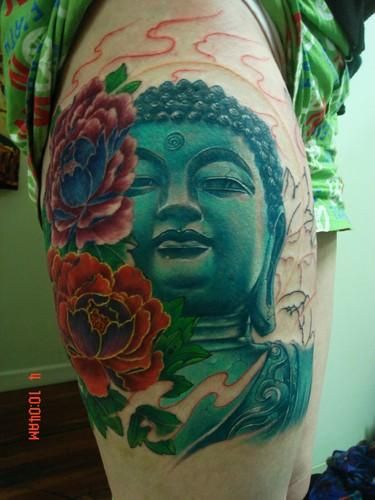 Green Buddha Tattoo