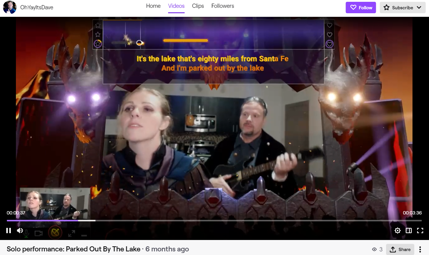 Twitch Sings: Parked Out By The Lake by Dean Summerwind 