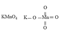 Công thức cấu trúc của KMnO4