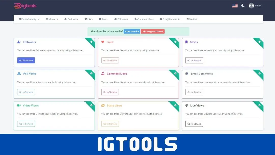 How to login in IGtools?