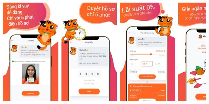 MoneyCat – App cho vay tiền siêu nhanh