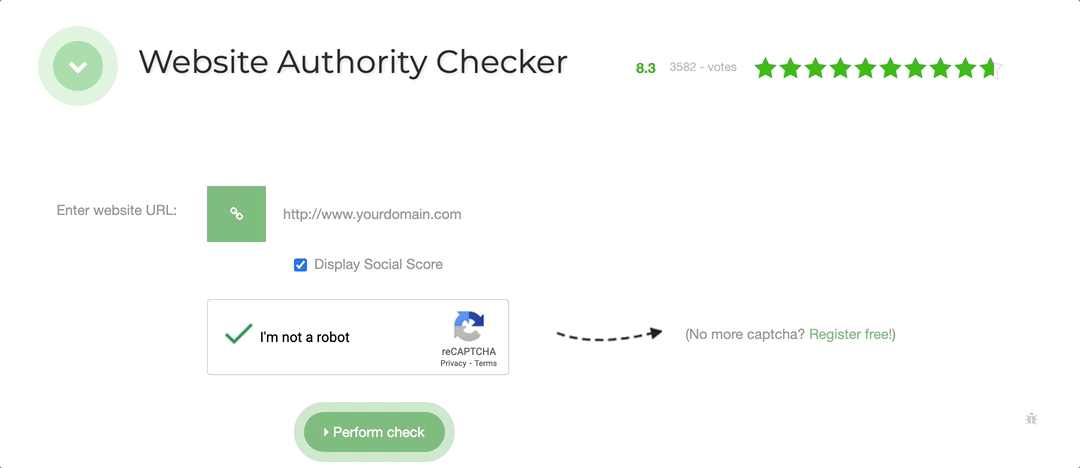 Website Authority Checker gif