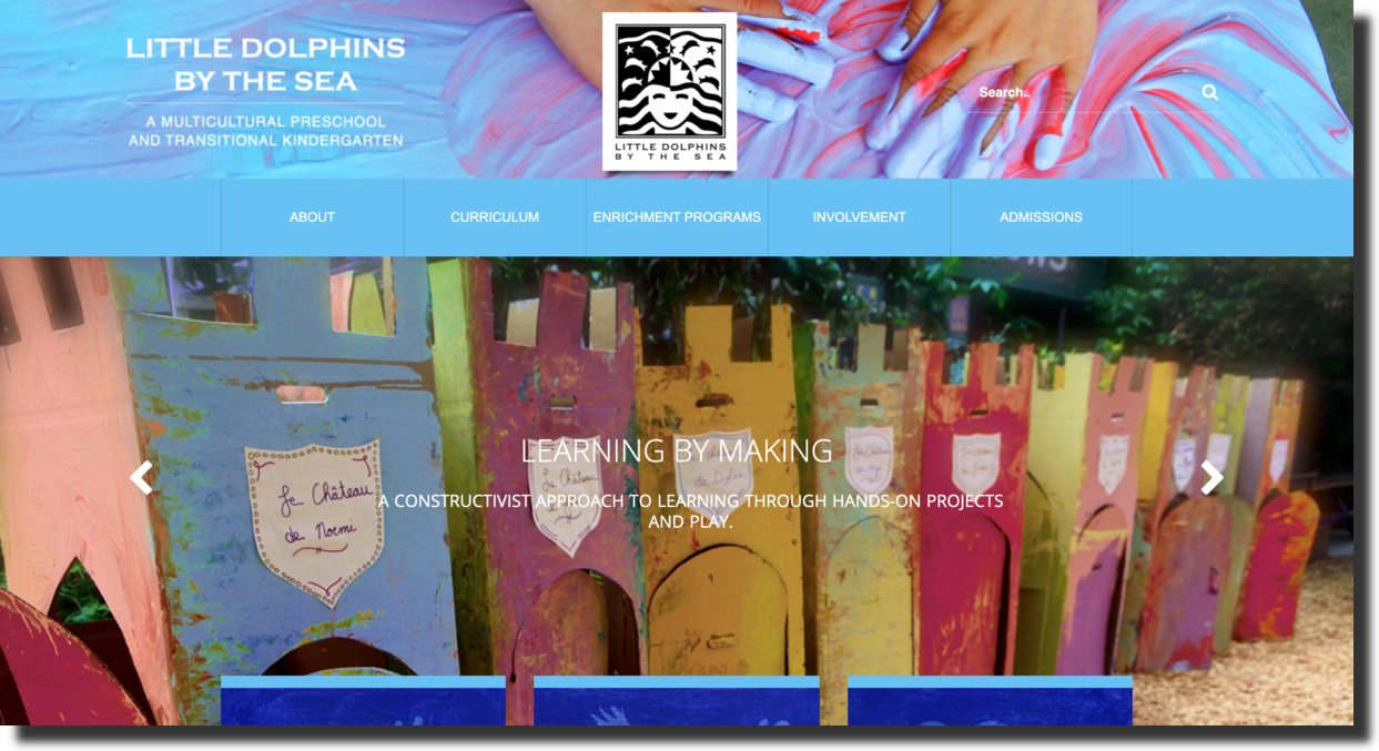 Little Dolphins school website screenshot