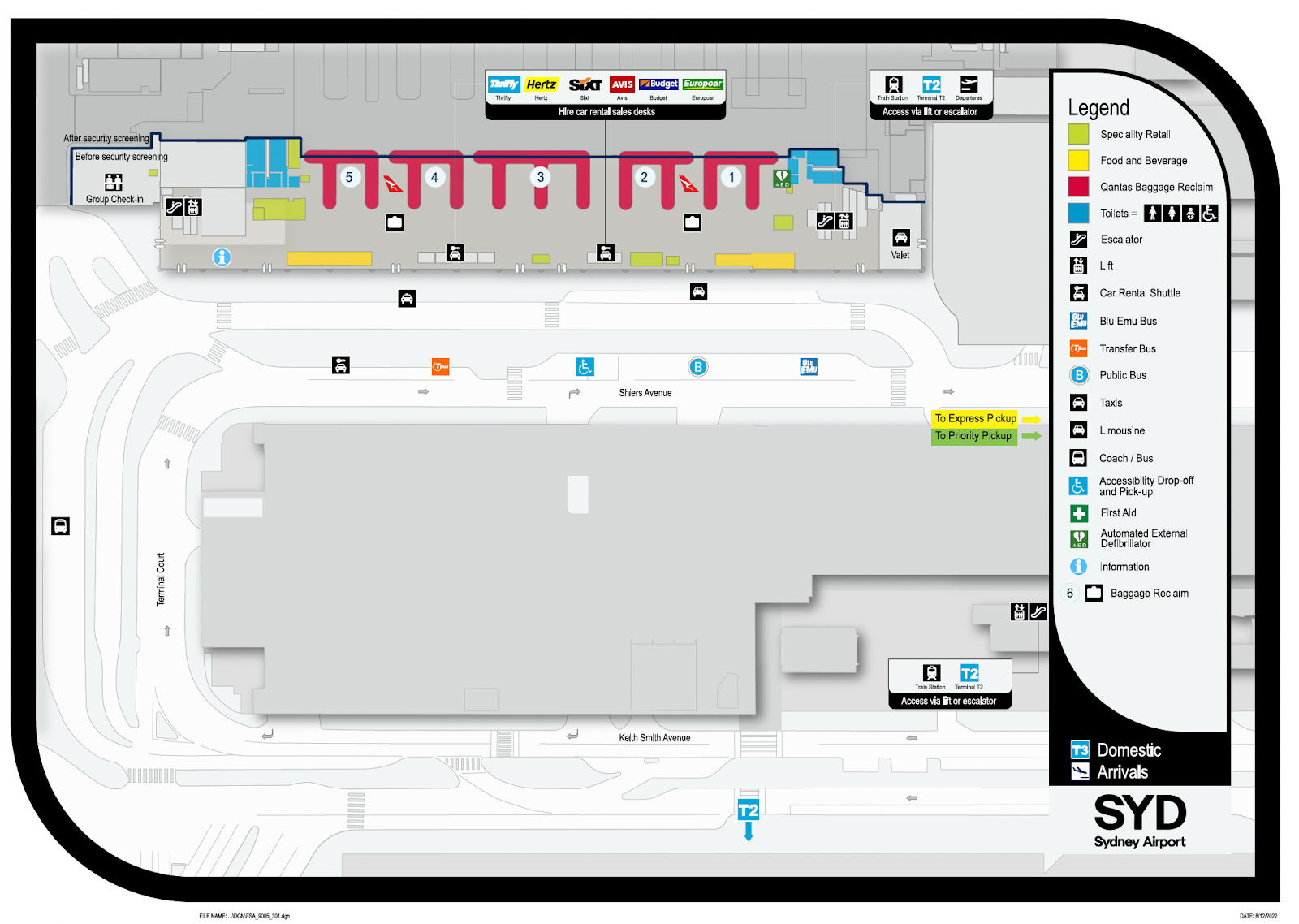 Sydney Airport Map