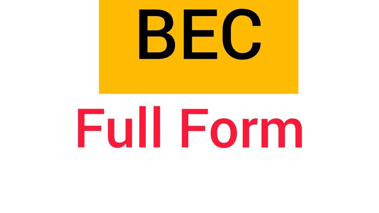 BEC full form | full form of bec in hindi - YouTube