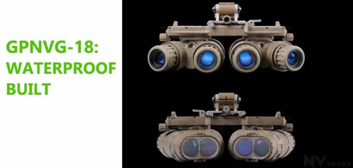 Máy nhìn đêm GPNVG-18 trị giá 40 ngàn đô la của Mỹ. Toán 6 Navy SEAL đã đeo máy này khi đột kích tiêu diệt trùm khủng bố Osama bin Laden. GPNVG-18 nặng khoảng 700 gram hơn loại cũ GPNVG-15 chỉ 600 gram nhưng có góc độ thấy rất rộng đến 97 độ.