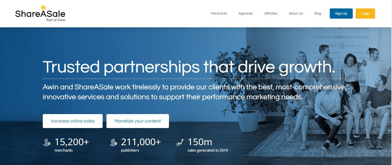 How to start affiliate marketing on ShareASale