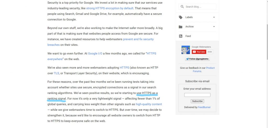 use https, to rank higher in goolge (buy ssl)