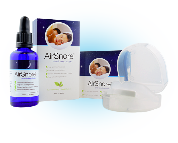AirSnore | Ultimate Stop Snoring Mouthpiece and Drops Solution