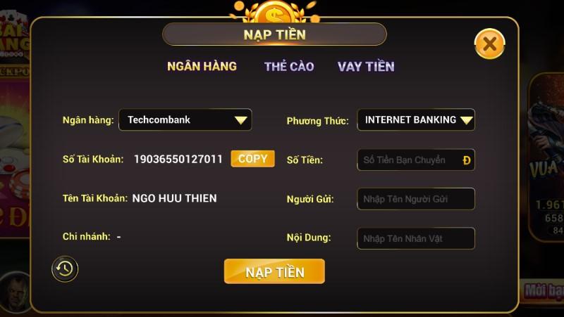 Nạp tiền BaiVang