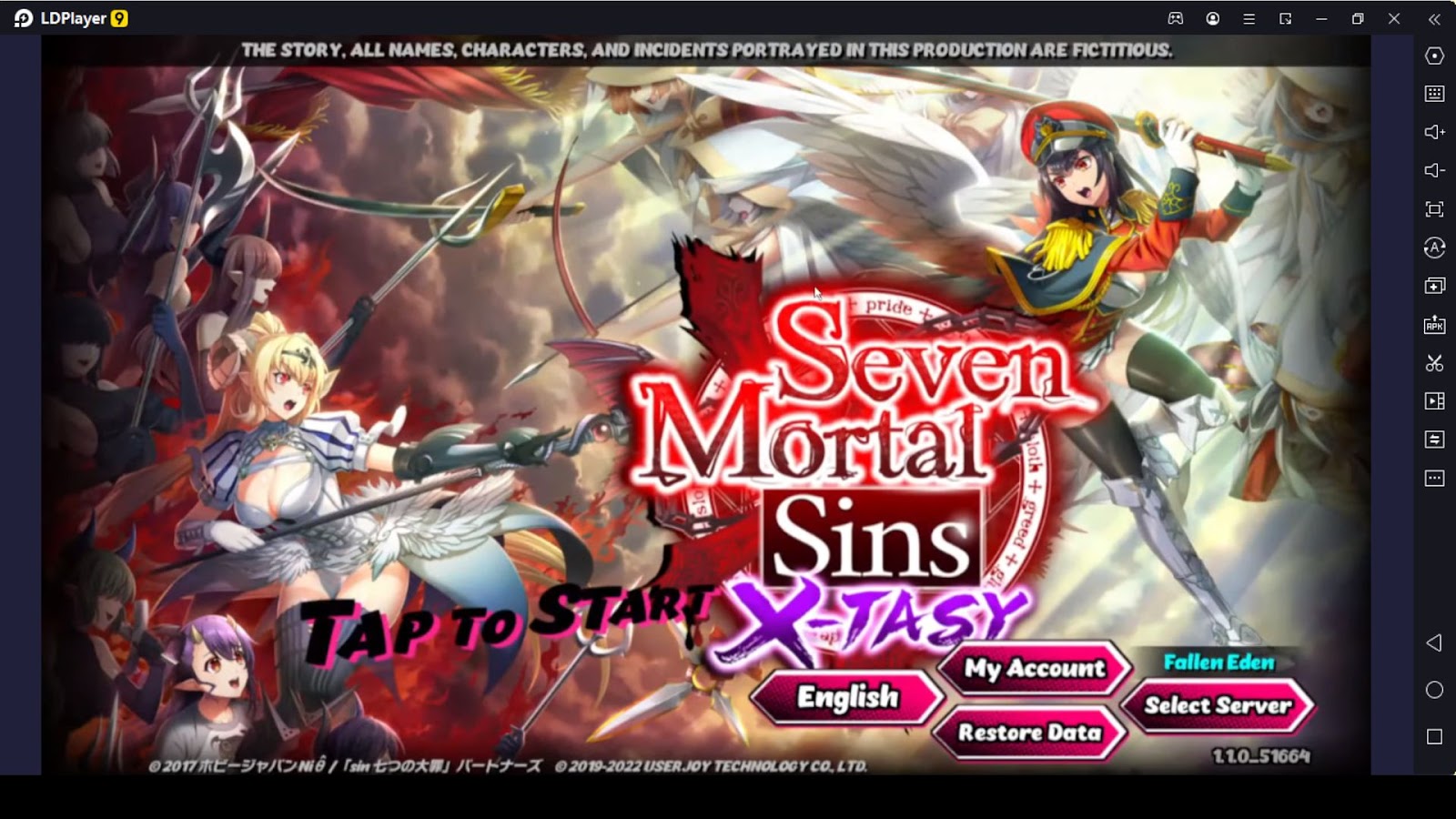 Seven Mortal Sins X-TASY Redeem codes