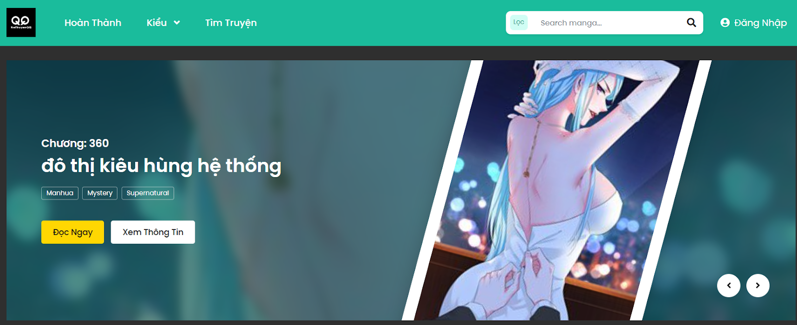 NetTruyen.vn là một trang web đọc truyện tranh trực tuyến phổ biến tại Việt Nam
