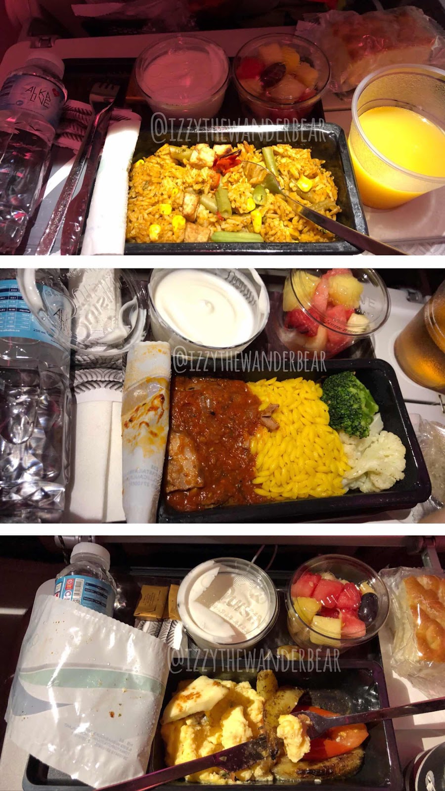 ITWB: Qatar Airways Economy Seat’s Menu