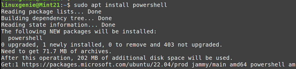 How to Install PowerShell on Linux Mint 21? - Linux Genie
