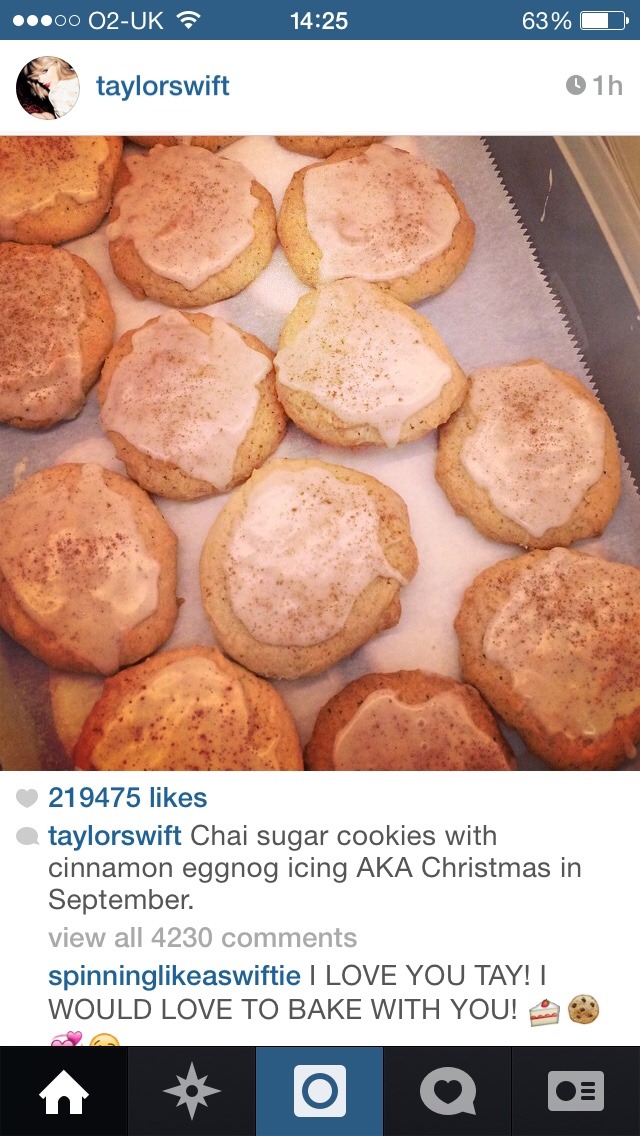 galletas chai taylor swift