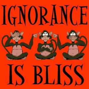 Image result for images for ignorance is bliss