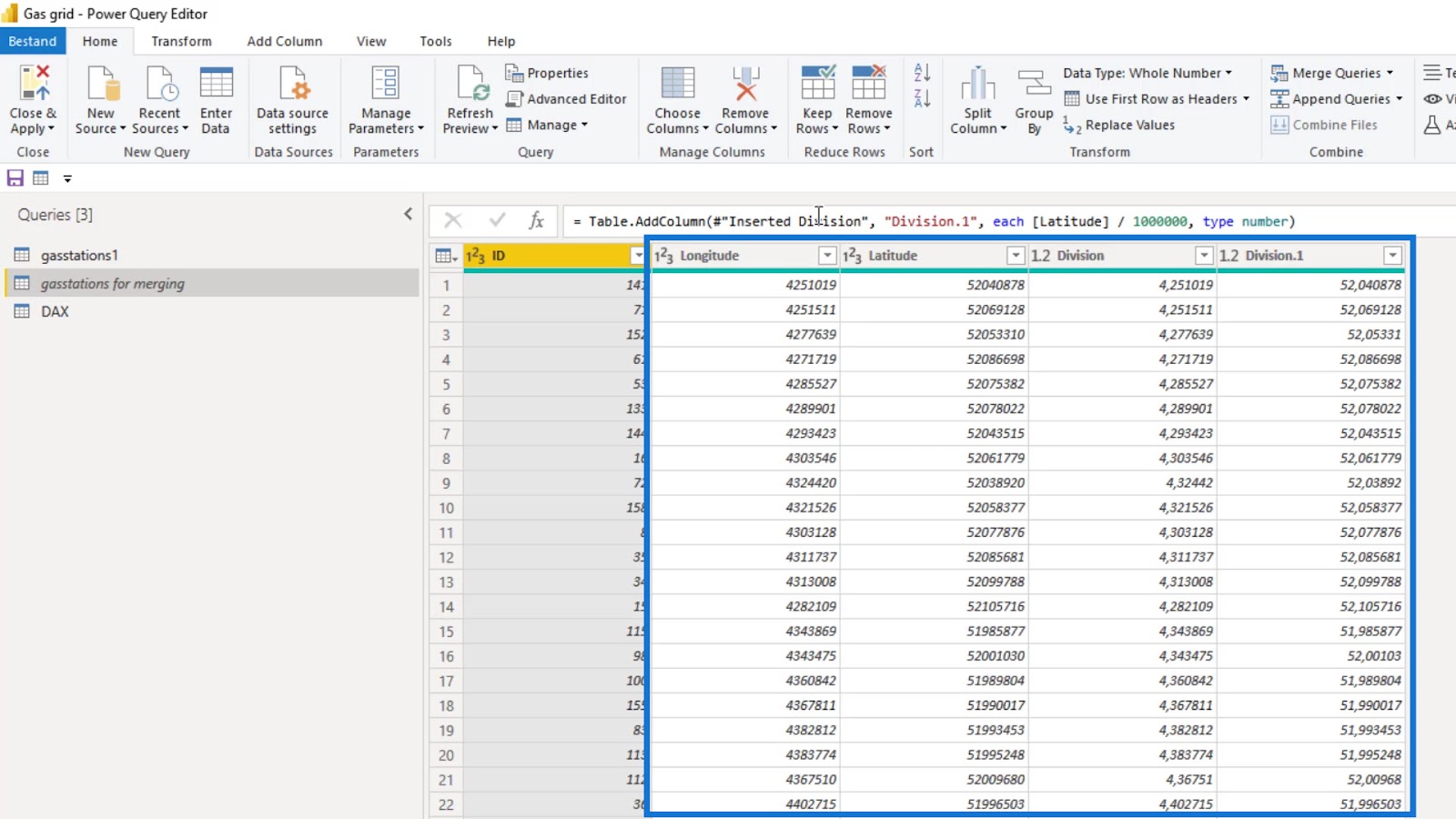 Power BI icon map query