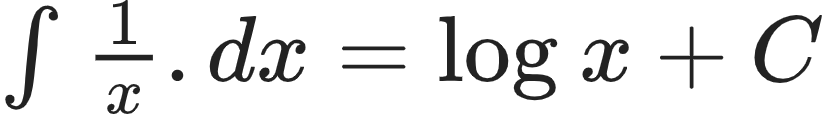 {"font":{"size":10,"family":"Arial","color":"#222222"},"code":"$\\int_{}^{}\\frac{1}{x}.dx=\\log_{}x+C$","type":"$","id":"5-1-0-1-0-0-1-0-1-1-0","ts":1602846192268,"cs":"zGLNqIDW/uvoX3lUVbovhg==","size":{"width":136,"height":18}}