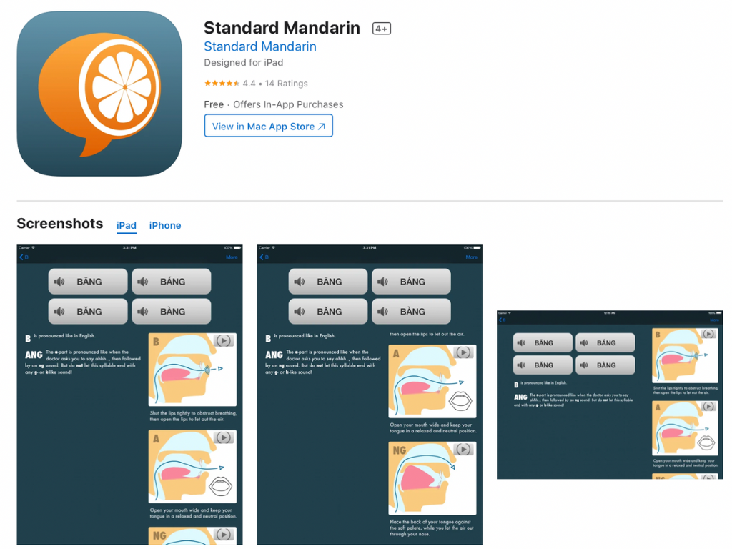 Standard Mandarin app