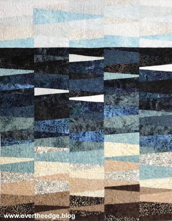 serge a quilt with a chain stitch