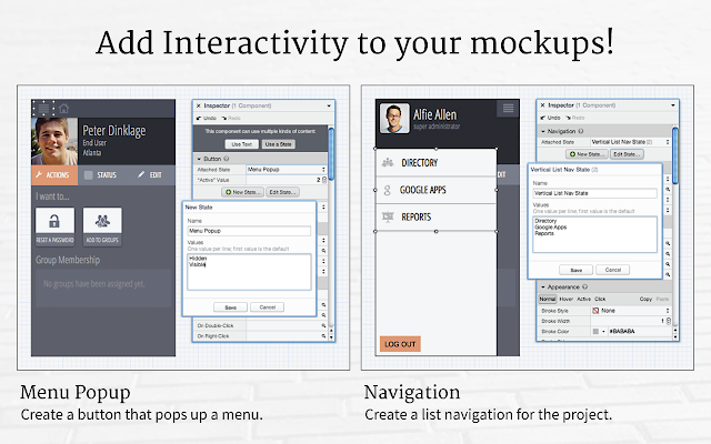 Screenshot of ProtoShare Mockups for Drive