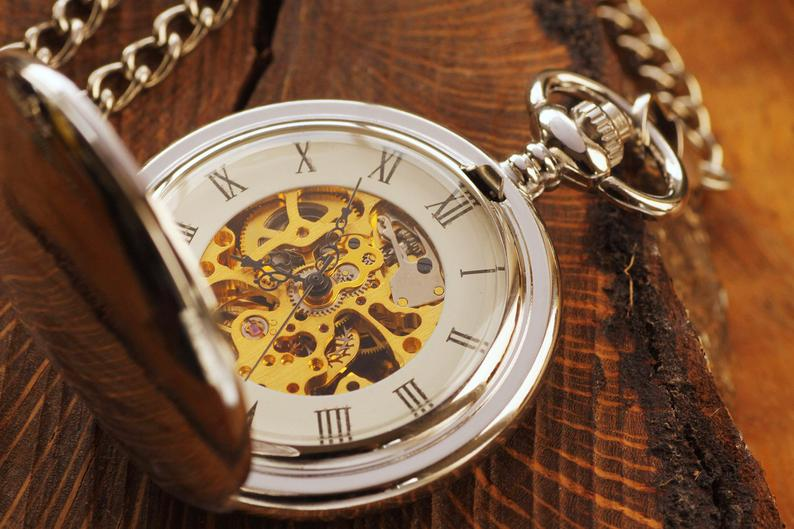 Personalized pocket watch on Etsy