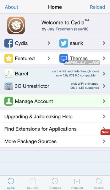 electra1131 jailbreak cydia