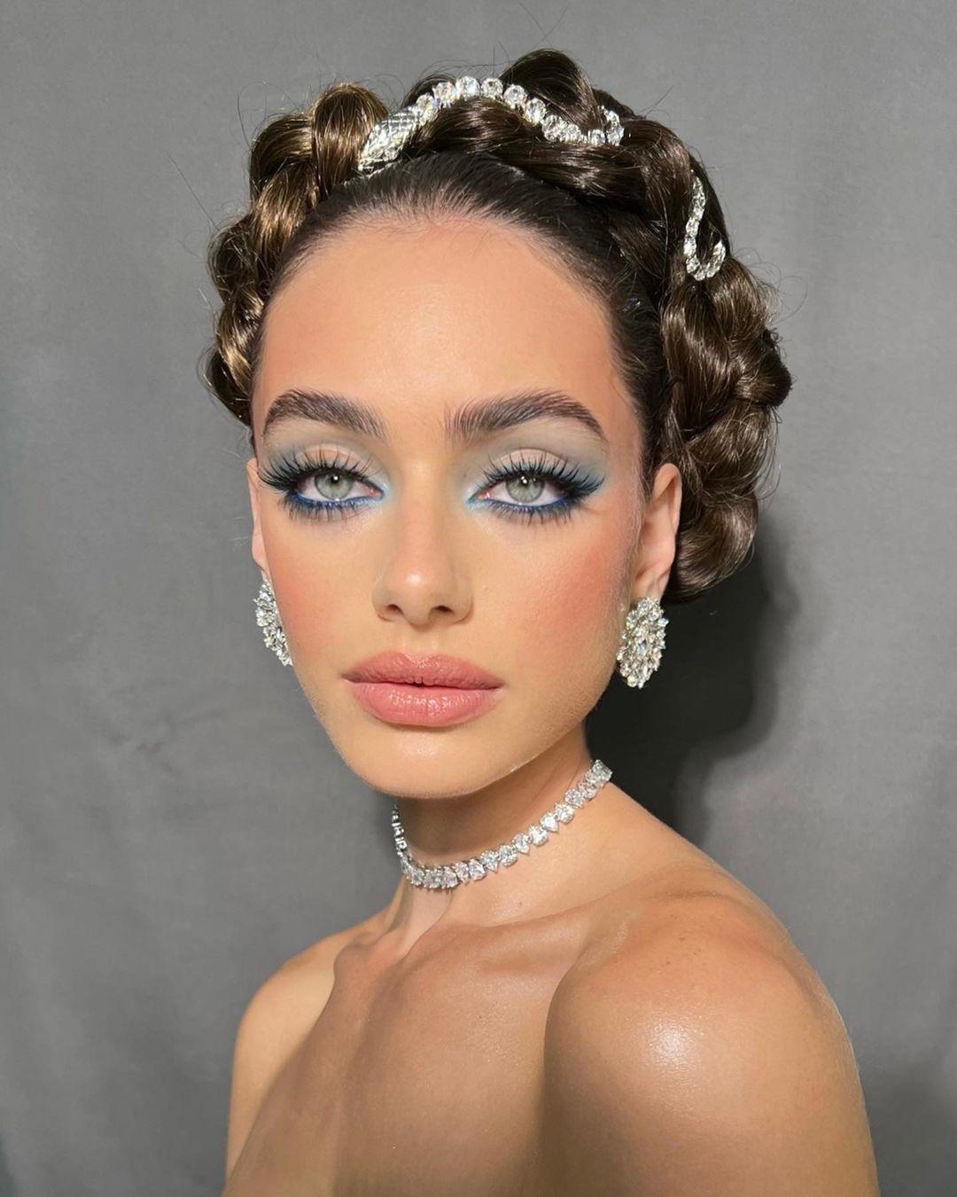 Blue eyeliner will bring out the natural vibrance of blue eyes.