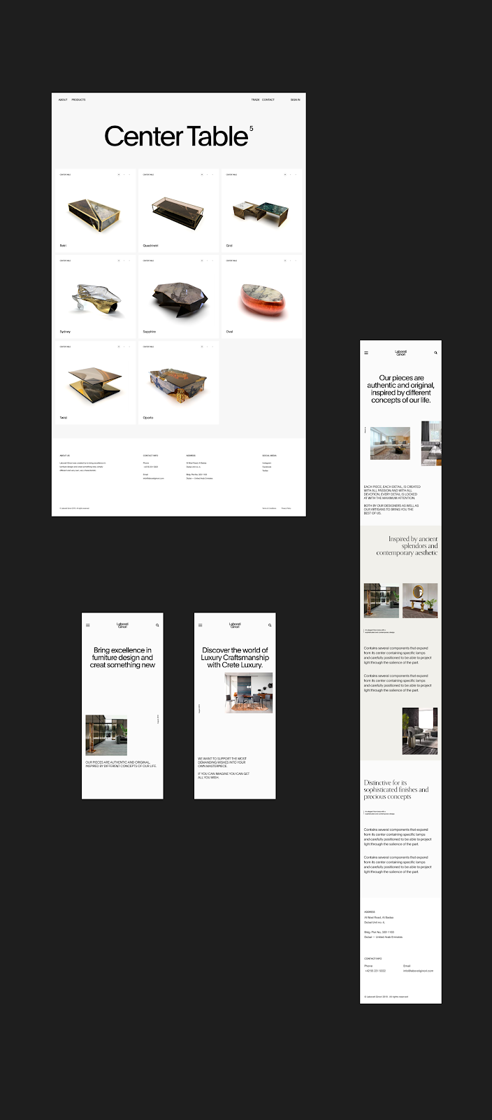 luxury Website Web Design  branding  UI ux Responsive minimal