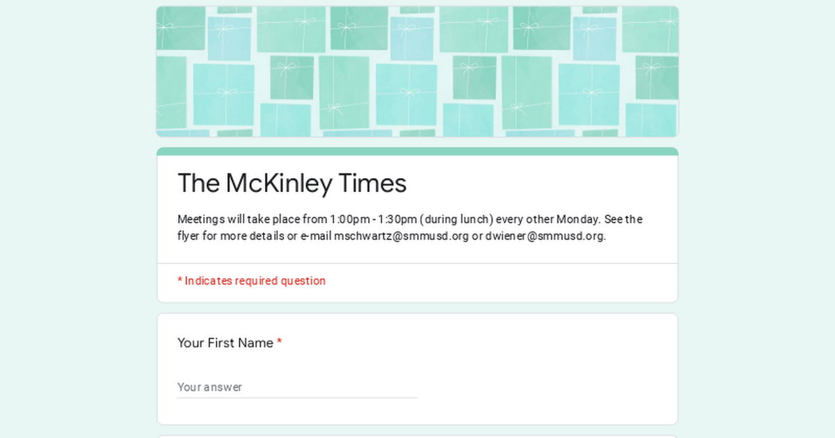 The McKinley Times