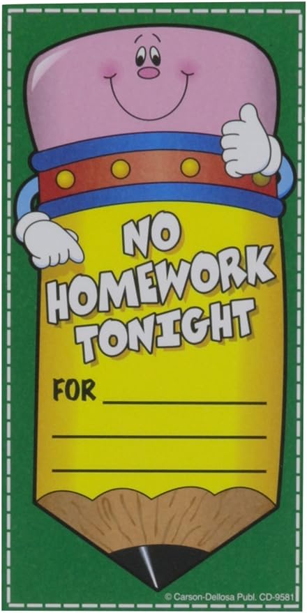 no homework coupon book