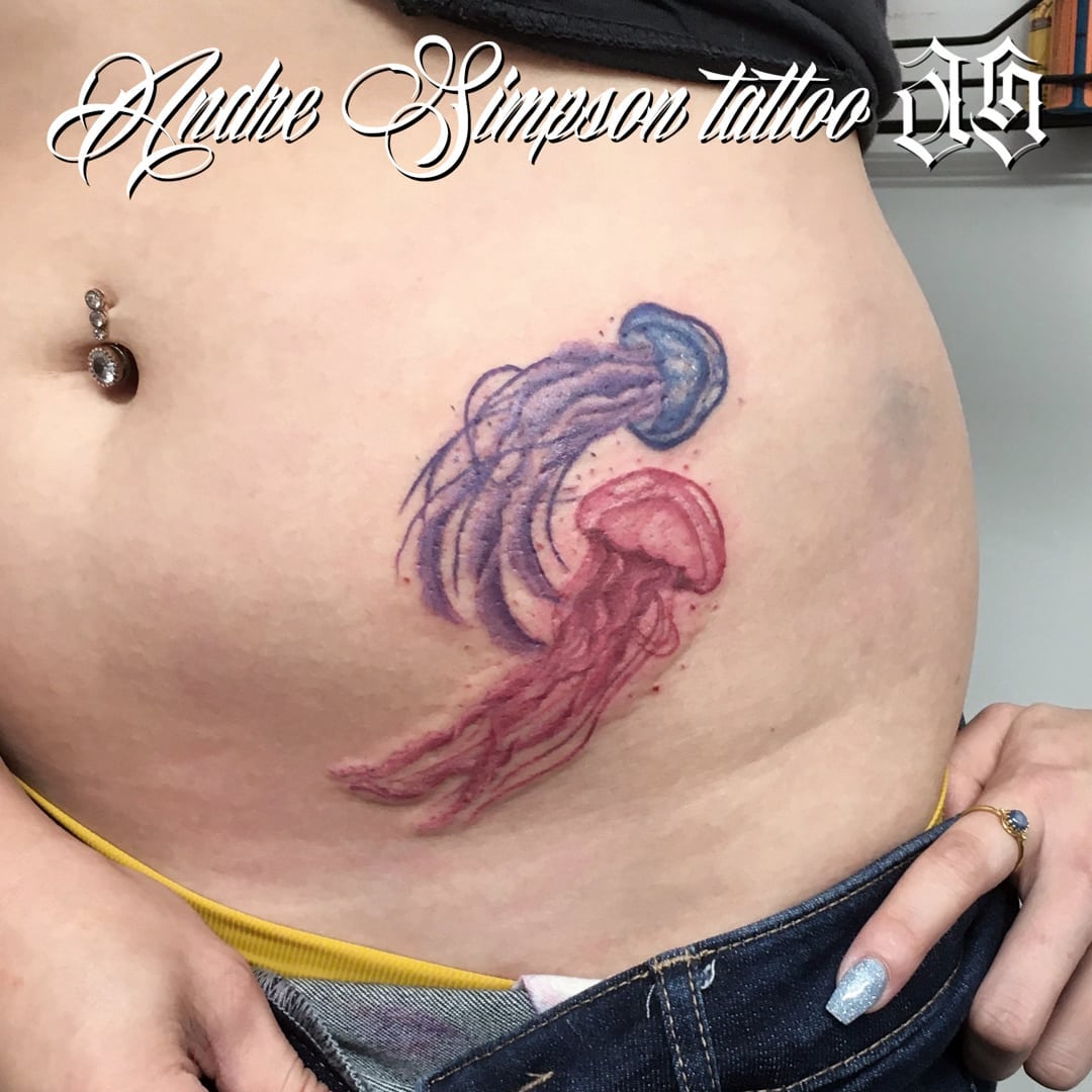 Matching Jellyfish Tattoo Ideas