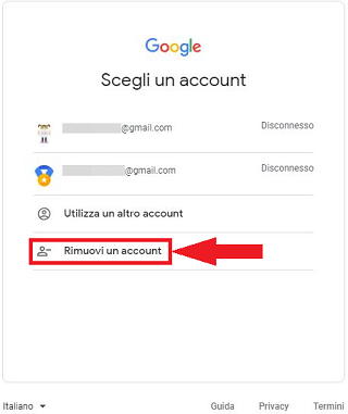 cosa fare se devi rimuovere un account dalla pagina di accesso community account google