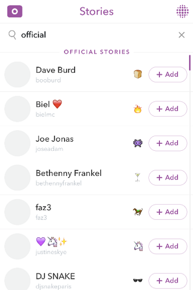 How to Find Friends and Celebrities on Snapchat