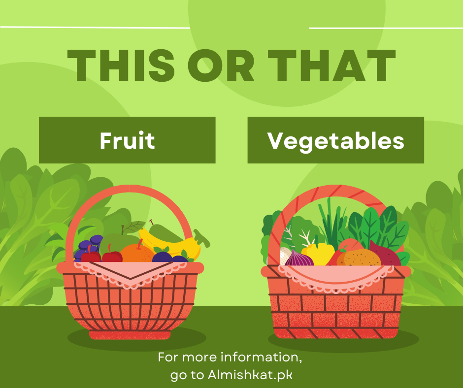 Fruits and vegetables basket