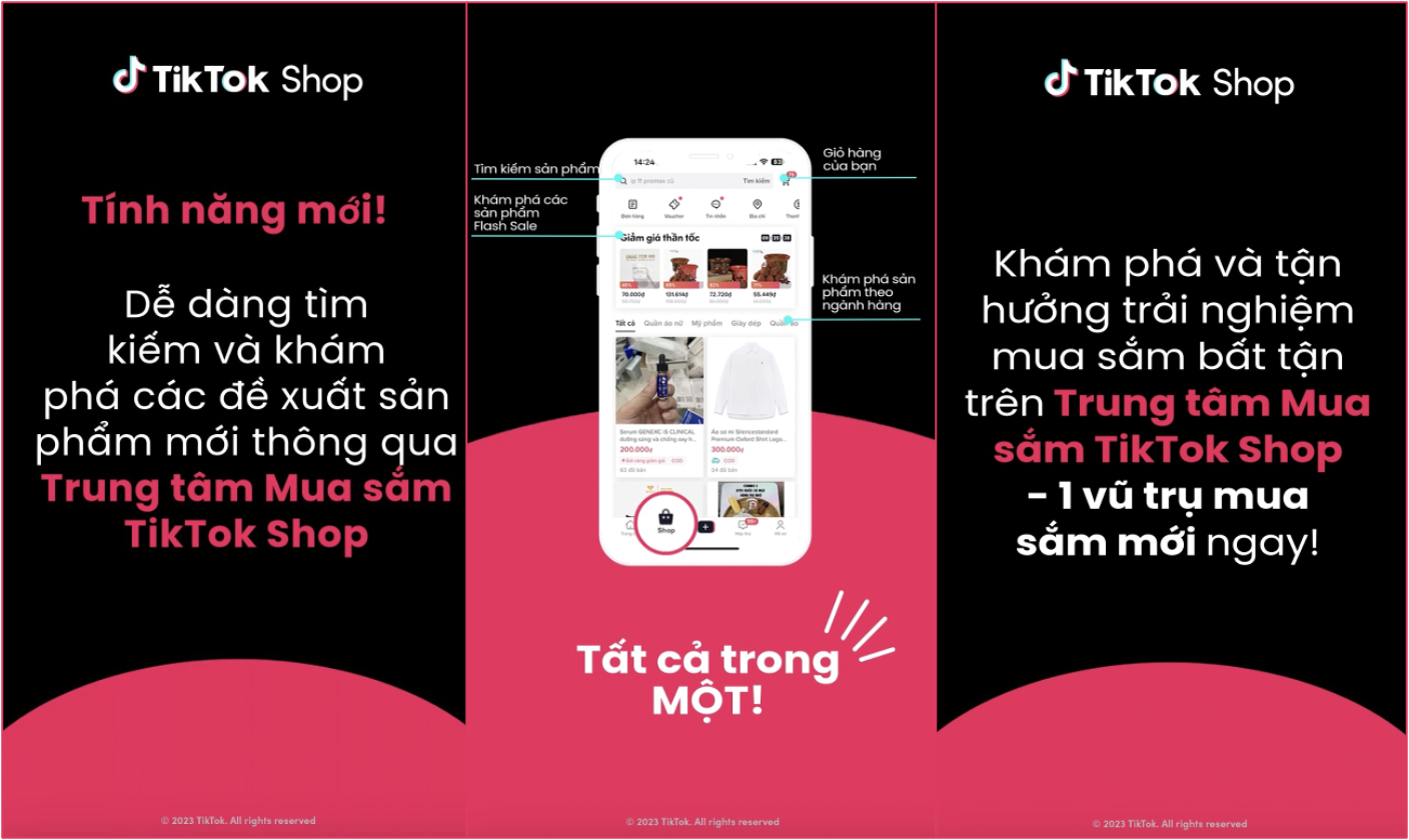 TikTok Shop chính thức ra mắt tính năng Trung tâm Mua sắm, đơn giản hóa trải nghiệm mua sắm của người dùng