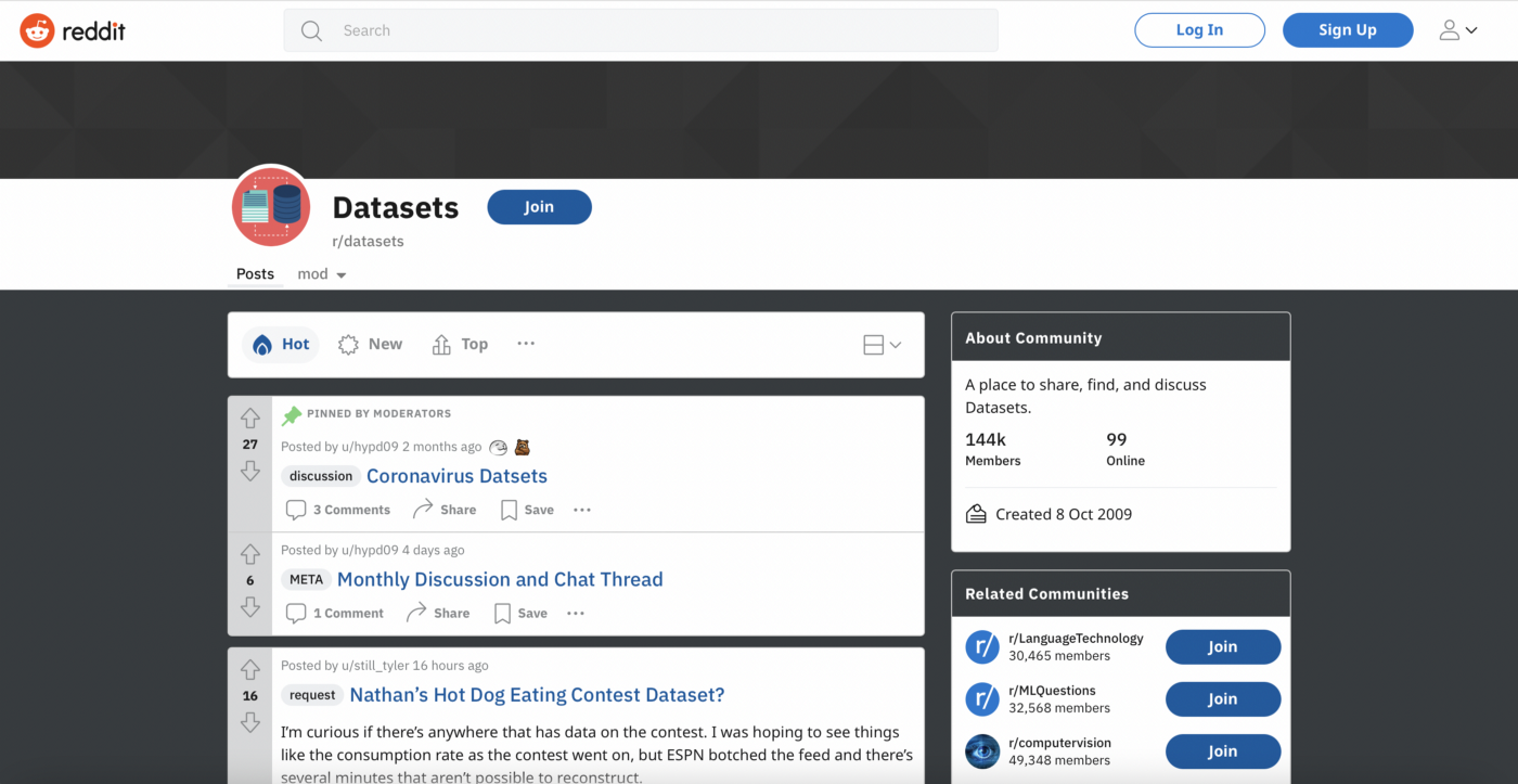 Reddit | 10 Best Data Science Websites